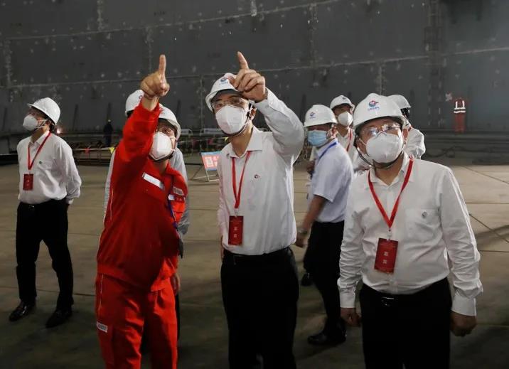 中国海油自主研发全球最大容积LNG储罐开工建造,汪东进出席开工仪式 中国海油自主研发全球最大容积LNG储罐开工建造,汪东进出席开工仪式