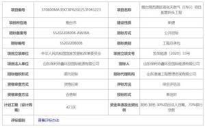 烟台港西港区液化天然气(LNG)项目配套码头工程总承包招标公告