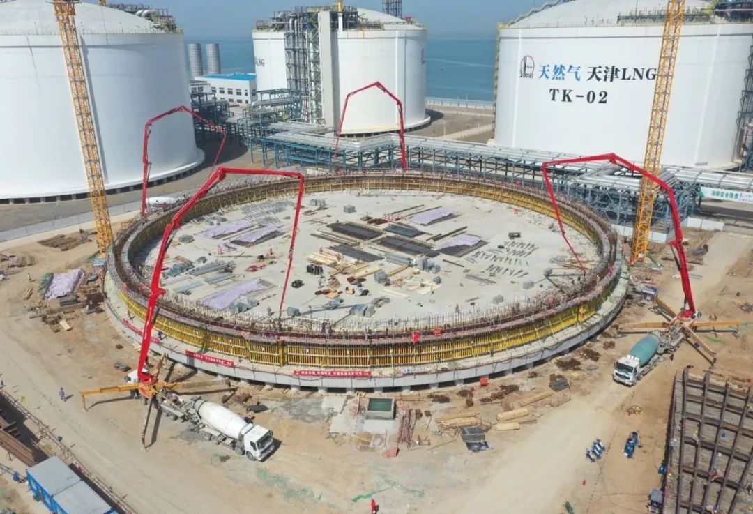 中国石化工程建设有限公司:中国石化首台有效容积22万立LNG储罐建成中交 中国石化工程建设有限公司:中国石化首台有效容积22万立LNG储罐建成中交